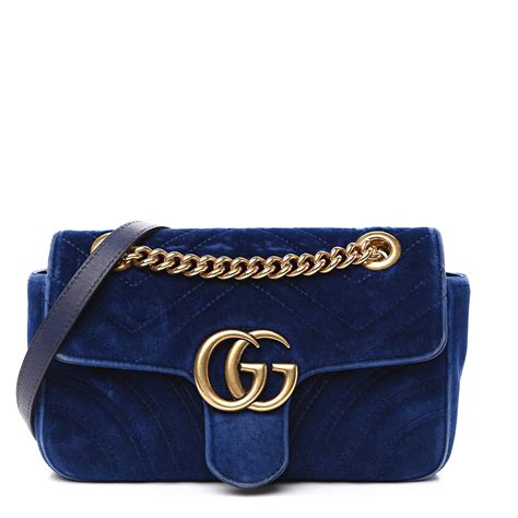 gucci marmont mini blue velvet|gucci marmont belt black women.